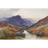 Alfred De Breanski Jnr. (1880-1919)"In the pass of Glencoe"Signed, watercolour, 37.5cm by