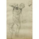 Harry Epworth Allen RBA, PS (1894-1958)Study of the Discus ThrowerSigned, dated Apl 12th 1921,