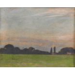 Harry Epworth Allen RBA, PS (1894-1958)An extensive landscape view with buildingsSigned, pastel,