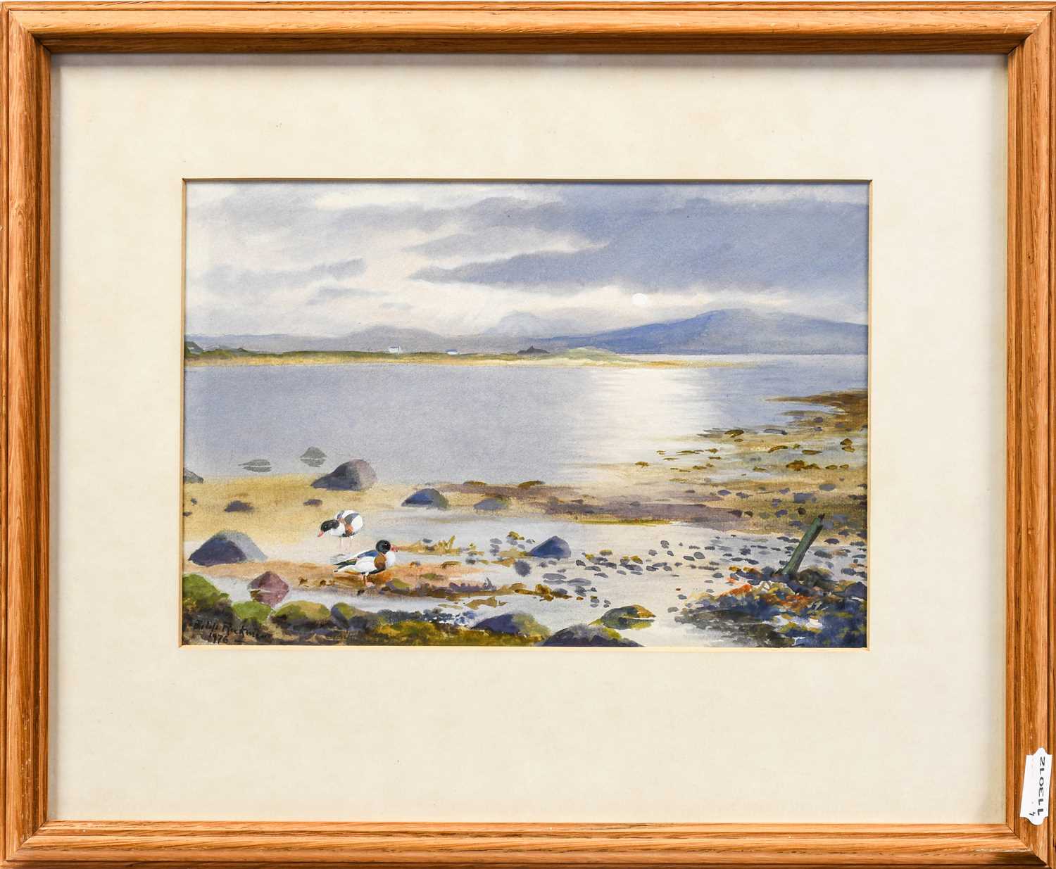 Phillip Rickman (1891-1982)Duck feeding beside a loch in a Highland landscapeSigned and dated - Image 2 of 2