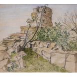 Harry Epworth Allen RBA, PS (1894-1958)Study of rocks and vegetationSigned, pencil and