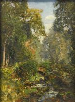 Herbert Royle (1870-1958) "Posforth Beck, In the Valley of Desolation, Near Bolton Abbey" Signed,