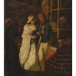 Circle of Samuel de Wilde (1748-1842)Lady and gentleman before the shop window of a globe makers and