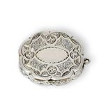 A Victorian Silver Vinaigrette by Colen Hewer Cheshire, Birmingham, 1873