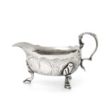 A George II Silver Cream-Boat Maker's Mark JJ, London, 1739