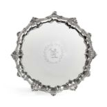 A George II Silver Salver by William Peaston, London, 1752