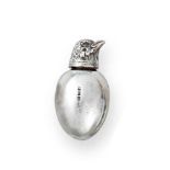 A Victorian Silver Novelty Scent-Bottle by Cornelius Desormeaux Saunders and James Francis Hollings