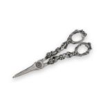 A Pair of Victorian Silver Grape-Scissors by Charles Rawlings and William Summers, London, 1839