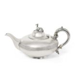 A Victorian Silver Teapot by Samuel Smily, London, 1878, Retailed by The Goldsmiths' Alliance Ltd, C