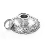 A William IV Silver Chamber Candlestick by Thomas, James and Nathaniel Creswick, Sheffield, 1834
