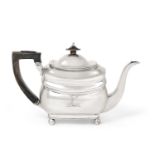 A George III Silver Teapot by Peter and William Bateman, London, 1808