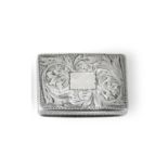 A George III Silver Vinaigrette and A George IV Silver Vinaigrette The First by Samuel Pemberton, Bi