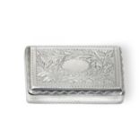 A George IV Silver Snuff-Box by James Collins, Birmingham, 1825