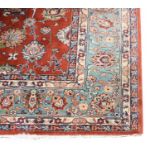 Ziegler Mahal Design CarpetProbably Turkey or India, 2nd half 20th centuryThe blood-red field with