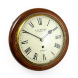 A Mahogany 8-Inch Dial Wall Timepiece, signed G.Butters, 21 Brewer St, Regent St W, 19th century,