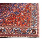 Good Bakhtiari CarpetWest Iran, circa 1930 The indigo field of vines around an ivory medallion