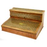 A French Brass Bound Kingwood Writing Slope, mid 19th century, of rectangular form with mother-of-