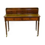 Norman Adams Furniture: A Regency Rosewood and Cedar-Lined Writing Desk, in the manner of Gillows,