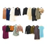 Assorted Circa 1940/60s Ladies' Day Wear and Separates, comprising a John Collier brown wool