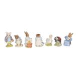 Fourteen Beatrix Potter figures, boxed, thirteen Royal Albert and one Beswick