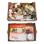 Circa 1950's and later assorted toiletry bottles and packaging, household, kitchenalia items, and