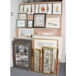 A collection of 20th century watercolours, including: S. Chapman, Masham, W. Atkins, Stirton,