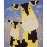 Mackenzie Thorpe (b.1956) "Daisies" Signed, inscribed and numbered 275/750, screenprint, 44cm by