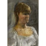 Sydney G. Baker (20th century) Portrait of a girl Signed, pastel, 34cm by 23cm