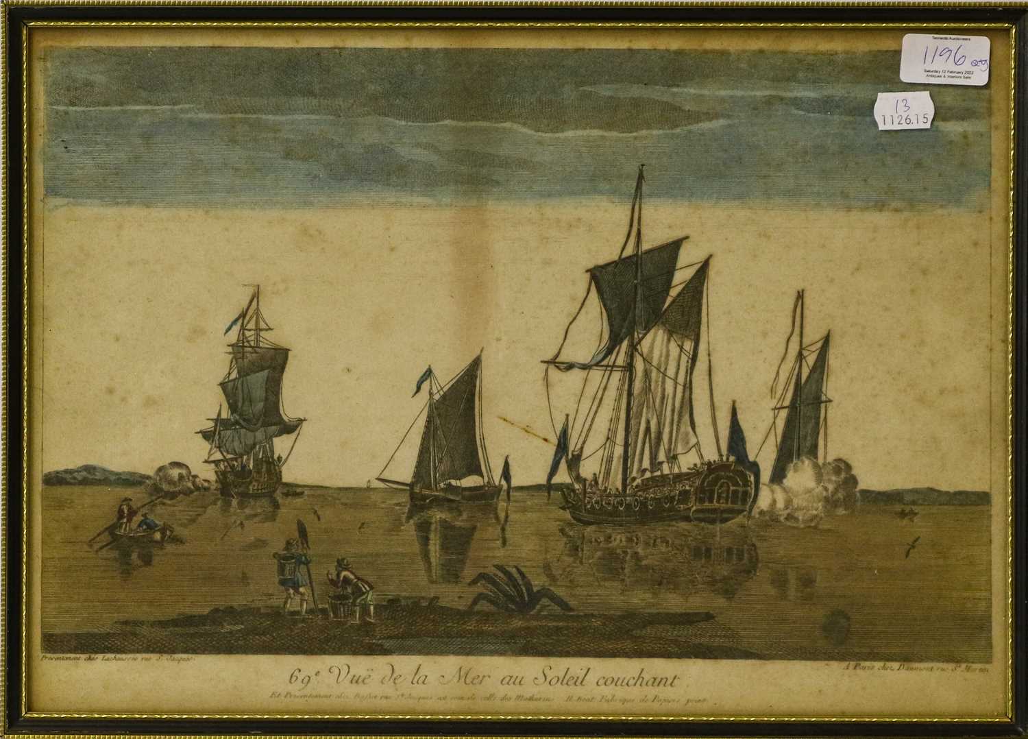 A collection of early 19th century coloured engravings and modern print reproductions of European - Bild 2 aus 5