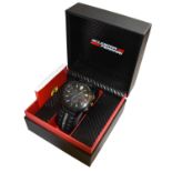 A Scuderia Ferrari quartz chronograph wristwatch, with box and booklet