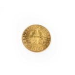 Austria, 1000 Schilling 1976, obv. Imperial Eagle, denomination below, rev. seal of Duke Friedrich
