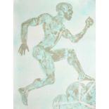 Dame Elisabeth Frink CH, DBE, RA (1930-1993)"Running Man"Signed verso and dated 1988, inscribed