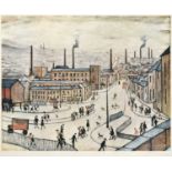 After Laurence Stephen Lowry RBA, RA (1887-1976)"Huddersfield"Signed, with the blindstamp for the