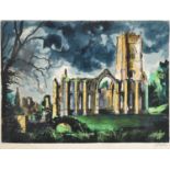 John Egerton Christmas Piper CH (1903-1992)''Fountains Abbey''Signed and numbered 81/150,