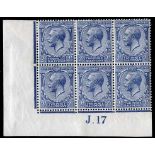 Great Britain KGV Somerset House Plate Block