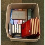 A box of assorted books including, Winston Churchill, etc