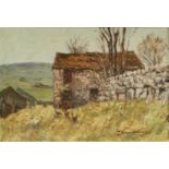 H* Taylor Green (20th century) Rural landscape with a village in the distance Signed, oil on