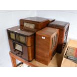 Five valve radios including Marconi and HMV (5)
