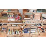 Twenty-two boxes of books, including: religion, philosophy, law, biographical, sport, social history