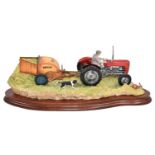 Border Fine Arts 'Hay Turning' (Massey Ferguson Tractor and Wuffler)