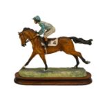 Border Fine Arts 'Cantering Down' (Racehorse)