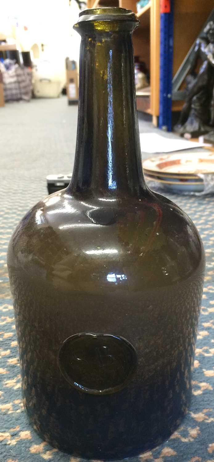 A Sealed Wine Bottle, dated 1767, of mallet form with tapering neck, applied with a circular seal - Image 8 of 8