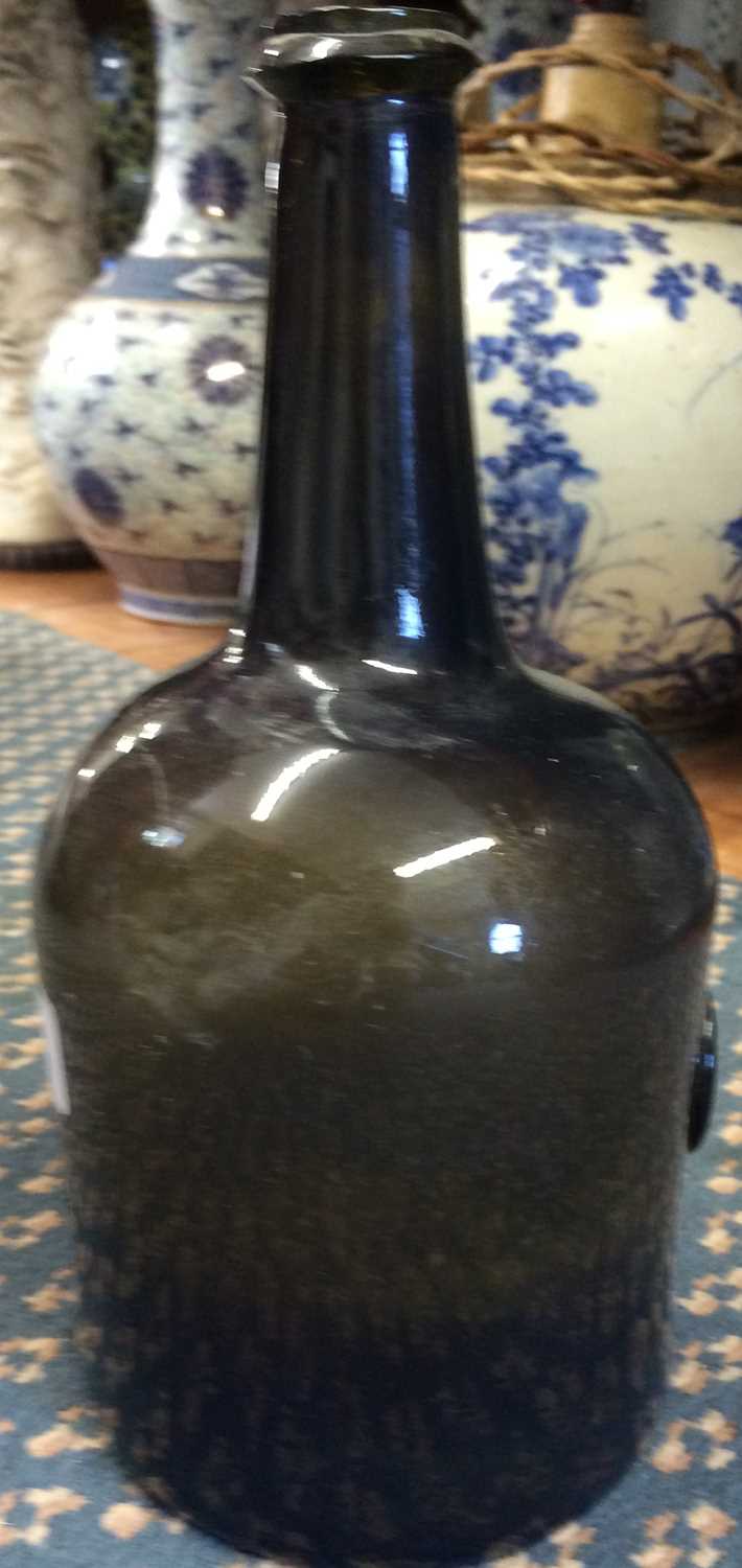 A Sealed Wine Bottle, dated 1767, of mallet form with tapering neck, applied with a circular seal - Image 6 of 8