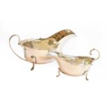 Two George V Silver Sauceboats, one by Emil Viner, Sheffield, 1935, the other by Barker Brothers,