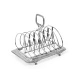 A George III Silver Toastrack by William Burwash and Richard Sibley, London, 1808