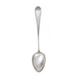 A Danish Silver Basting-Spoon Maker's Mark MK, Possibly for Fredrik Moritz Klose, Copenhagen, 1824,