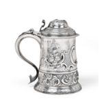 A George II Silver Tankard by Robert Albin Cox, London, 1756