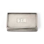 A William IV Silver Snuff-Box by Francis Clark, Birmingham, 1834