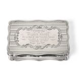 A Victorian Silver Snuff-Box by Edward Smith, Birmingham, 1851