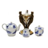 Mixed quantity of ceramics including Paris porcelain three spouted jug, Linthorpe dish, Masons,